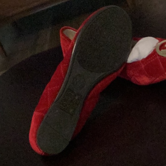Michael Kors Woman's Fulton Quilted Ballet Flat Velvet, Red. NWOT. No original📦 - Picture 8 of 14